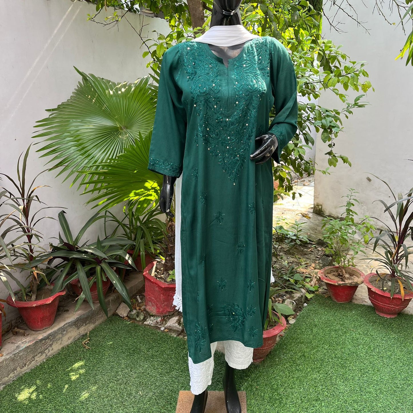 Rayon Kurti With Sharara