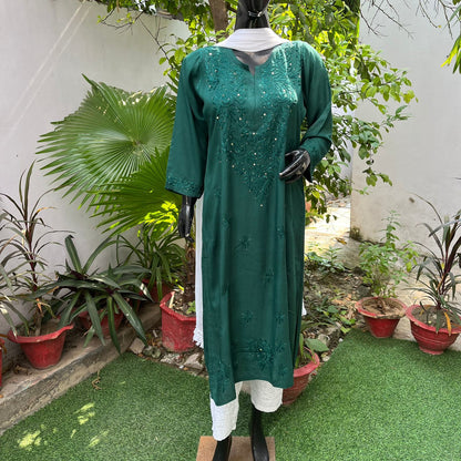 Rayon Kurti With Sharara