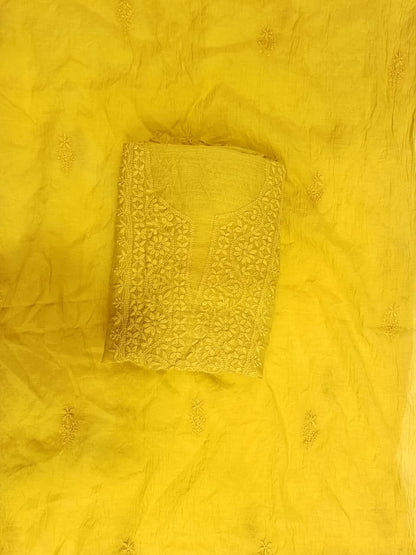 Mul Chanderi kurti Dupatta sets