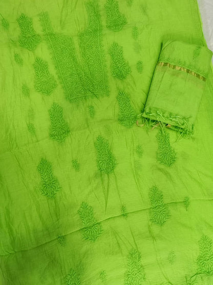 Mul Chanderi kurti Dupatta sets