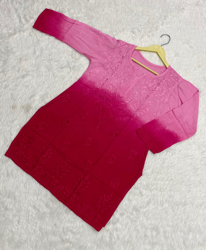 Rayon ombre short kurta