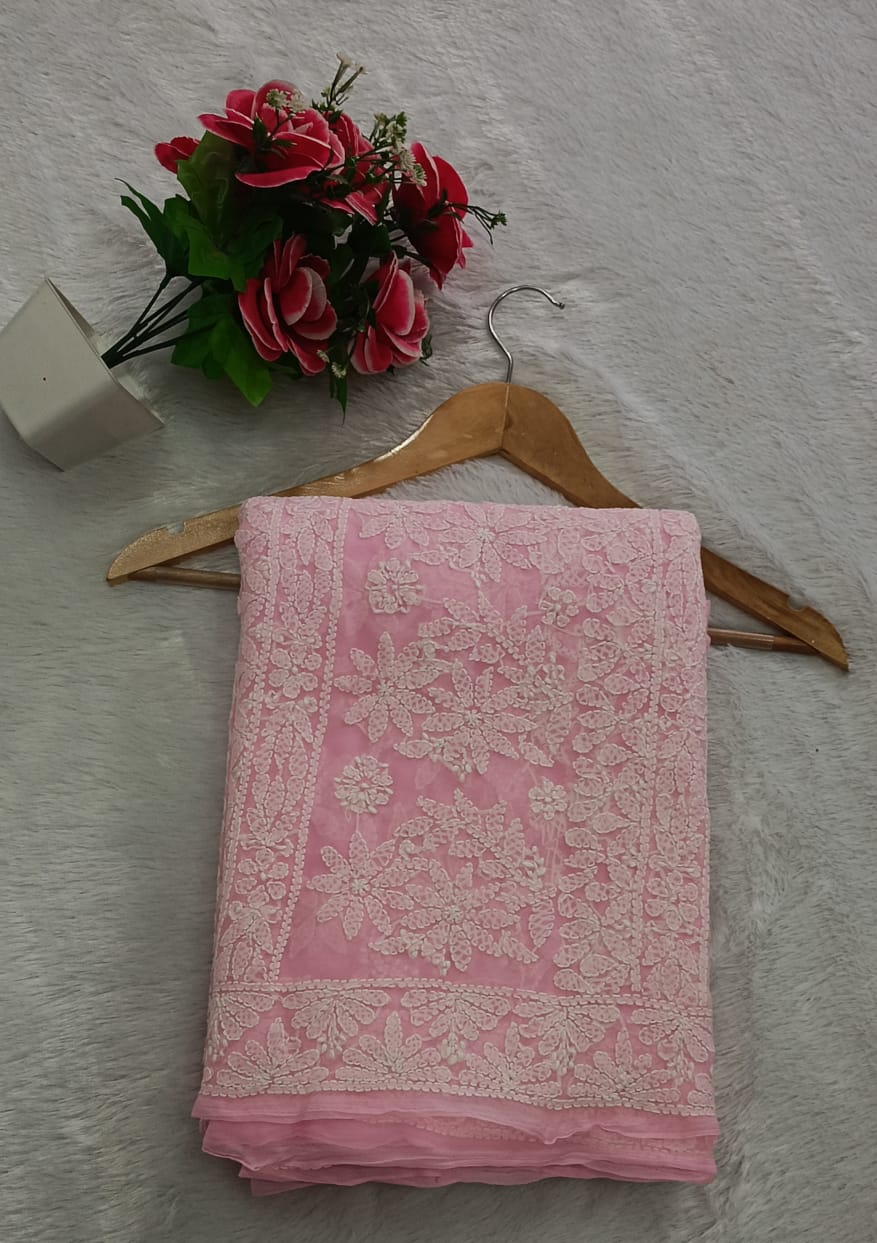 Georgette saree skirt jaal