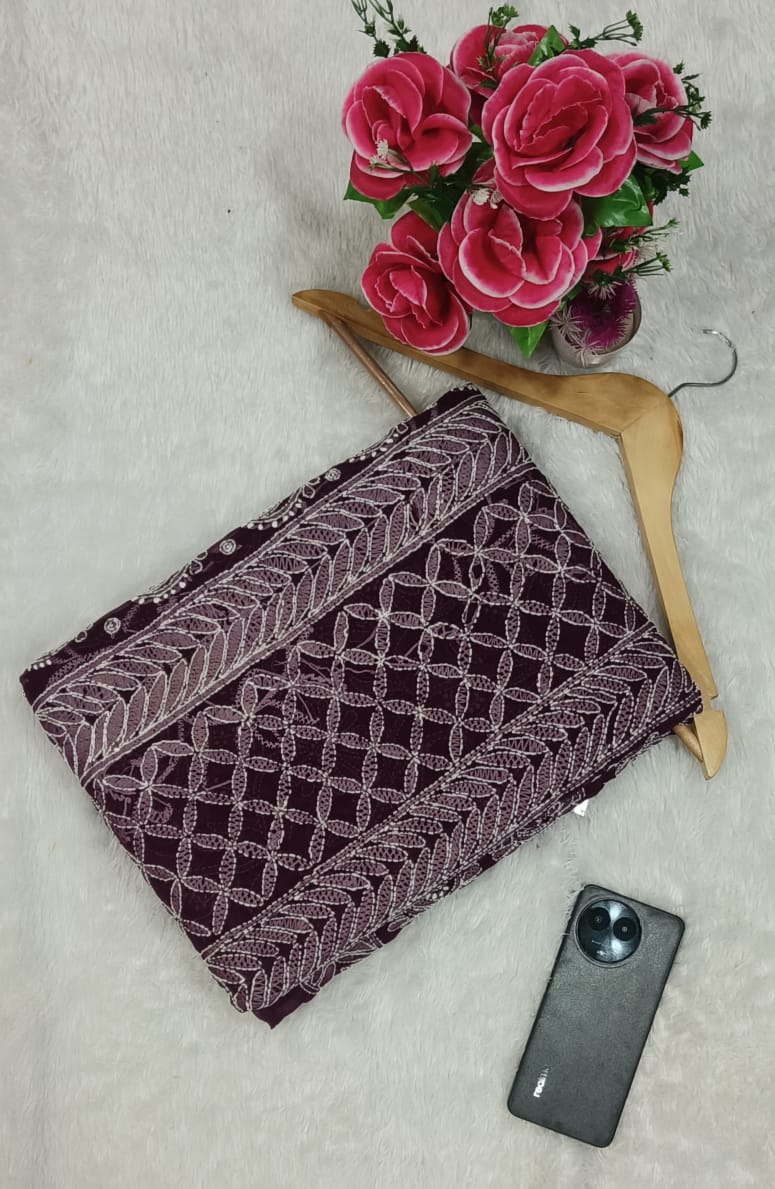 Georgette Jaal saree