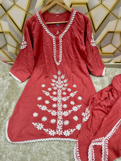 Rayon dhoti set designer wear