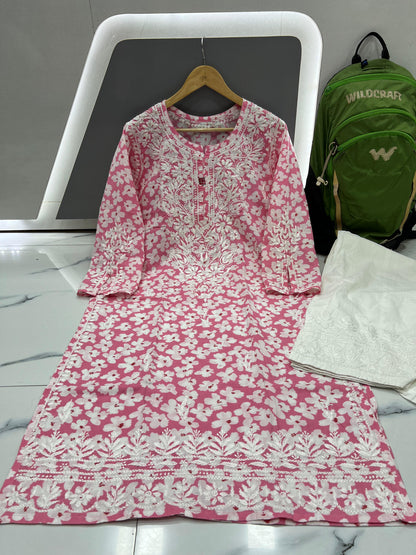 Printed mulmul plazzo set