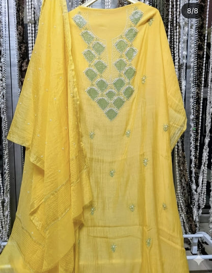 Mul chanderi addon suits