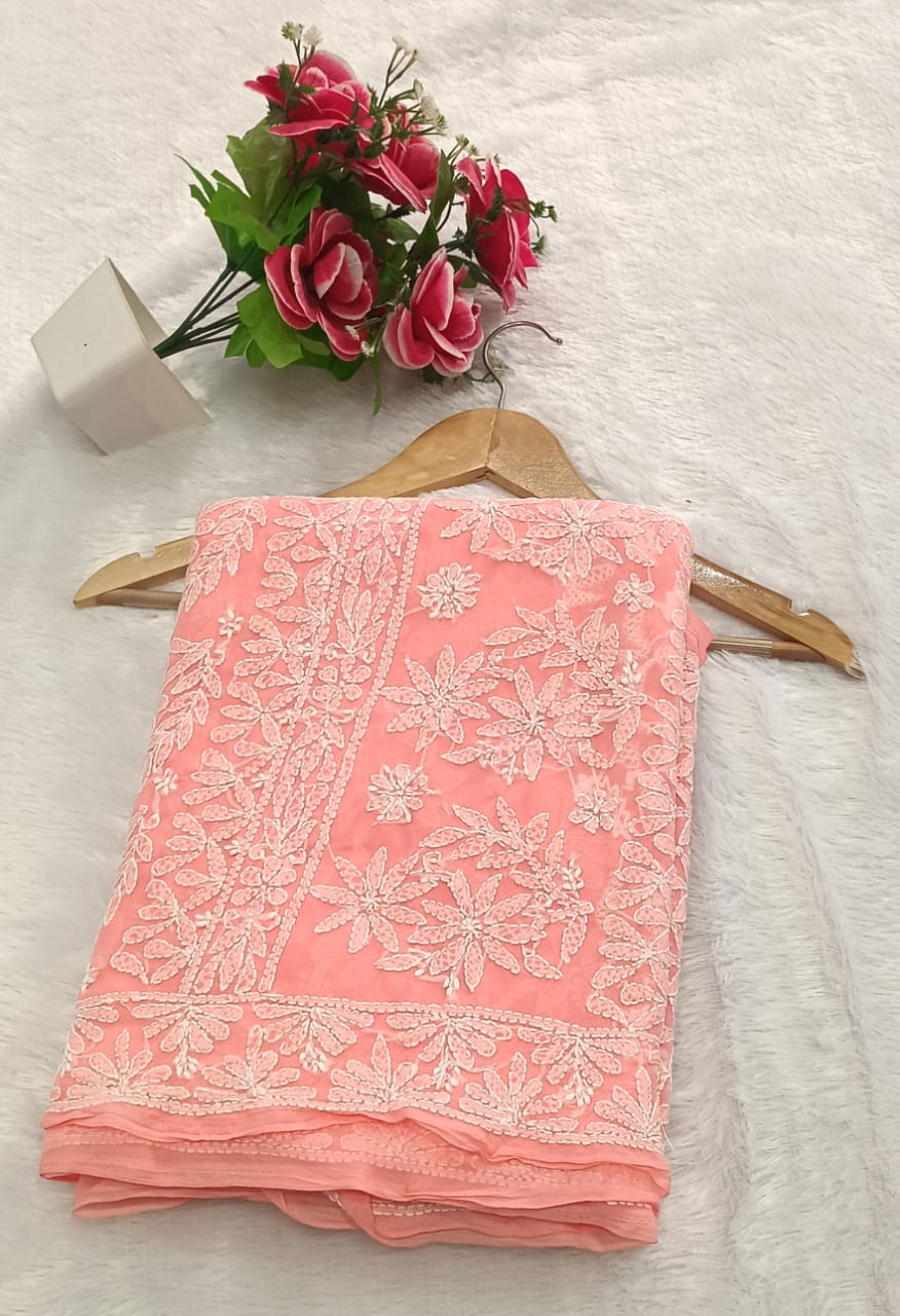 Georgette saree skirt jaal