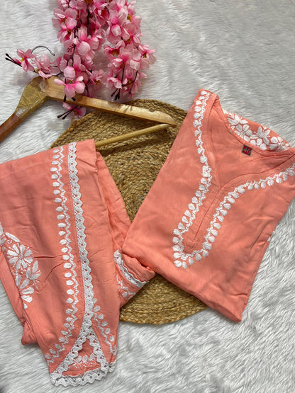 Soft rayon co-ord set with Tulip pants