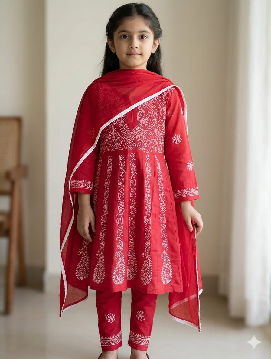 Girls Anarkali 3pc suit