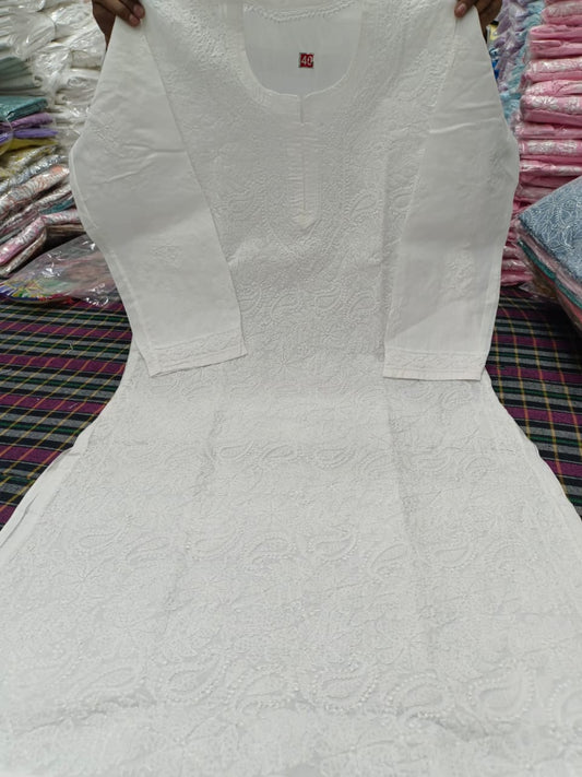 Cotton Front Jaal Kurti