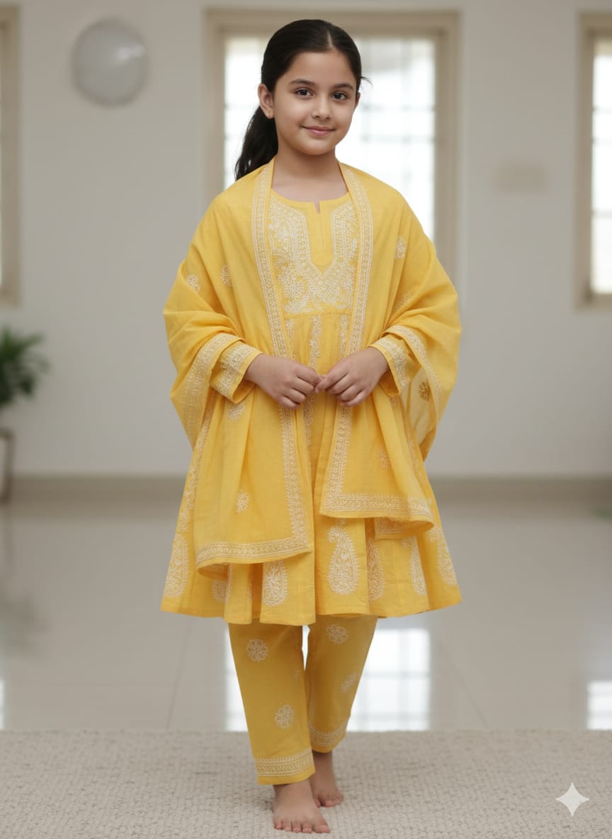 Girls Anarkali 3pc suit