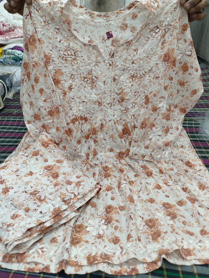 Cotton garara with short frock