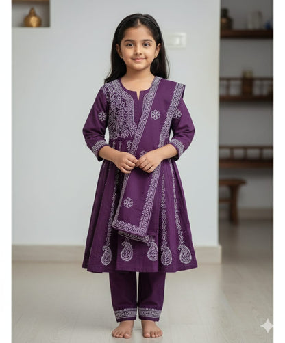 Girls Anarkali 3pc suit