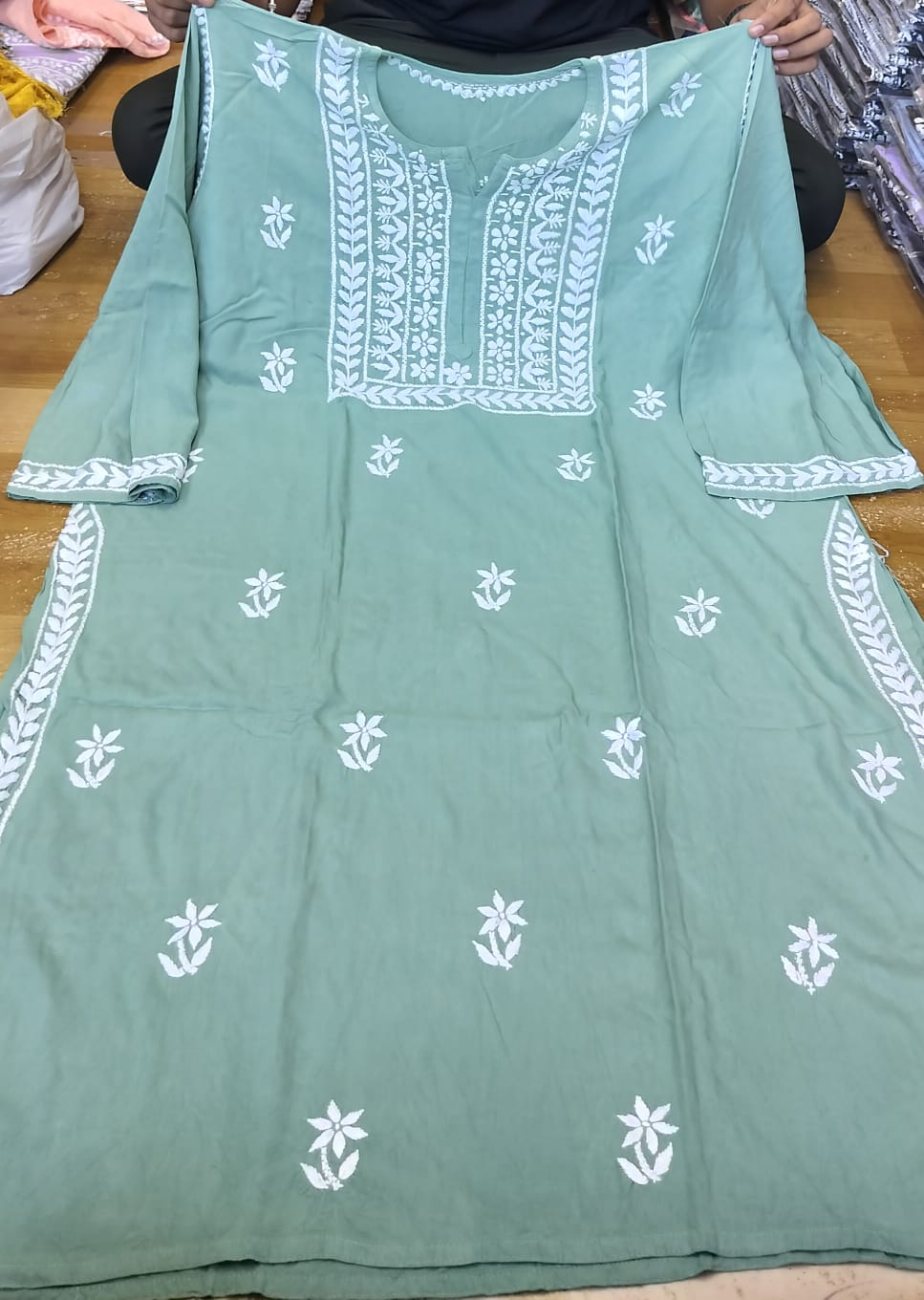 Plus size rayon kurta