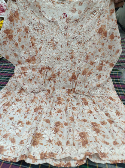 Cotton garara with short frock