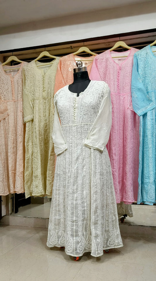 Voil cotton anarkali