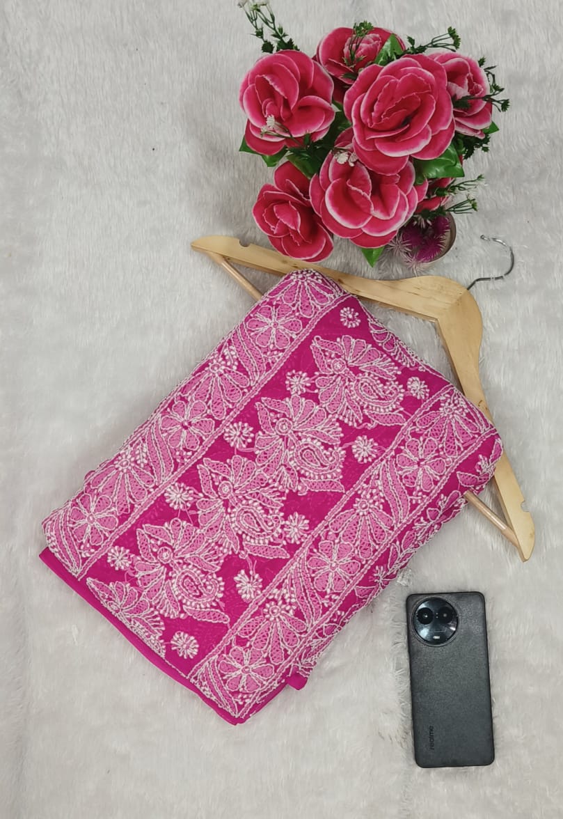 Georgette Jaal saree