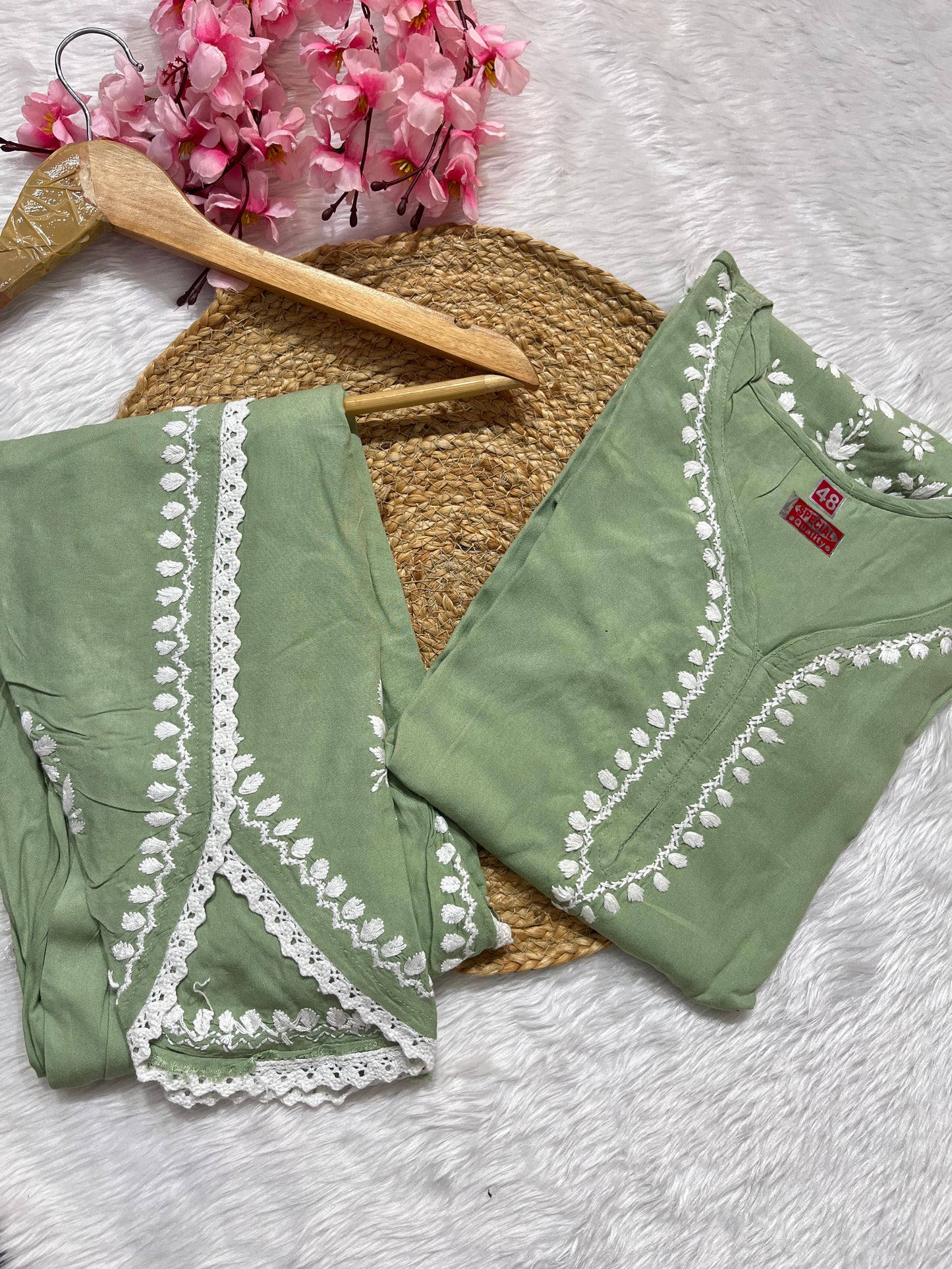 Soft rayon co-ord set with Tulip pants