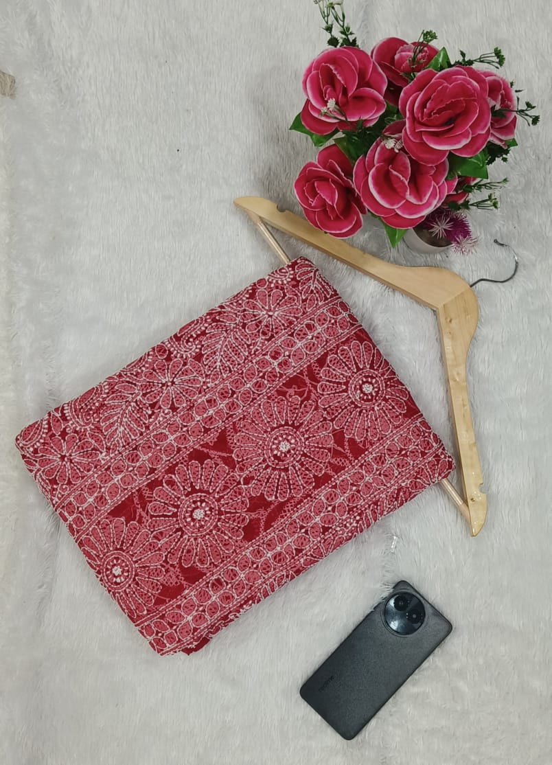 Georgette Jaal saree