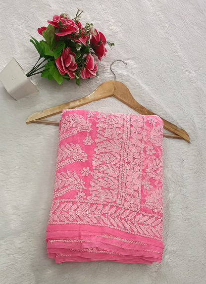 Georgette saree skirt jaal