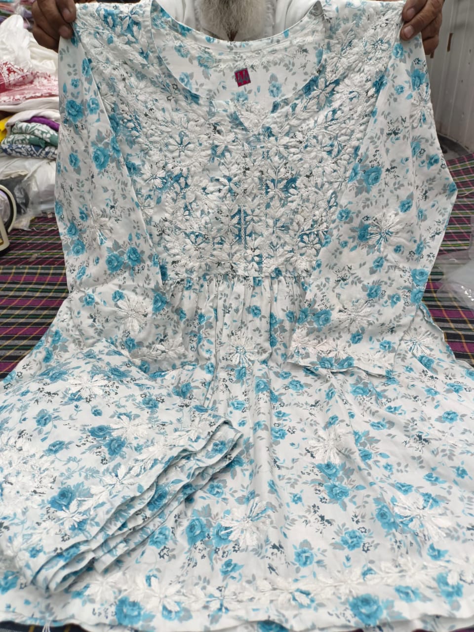 Cotton garara with short frock