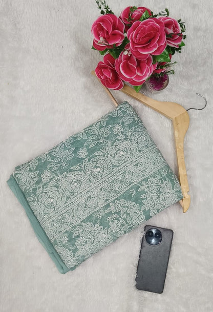 Georgette Jaal saree