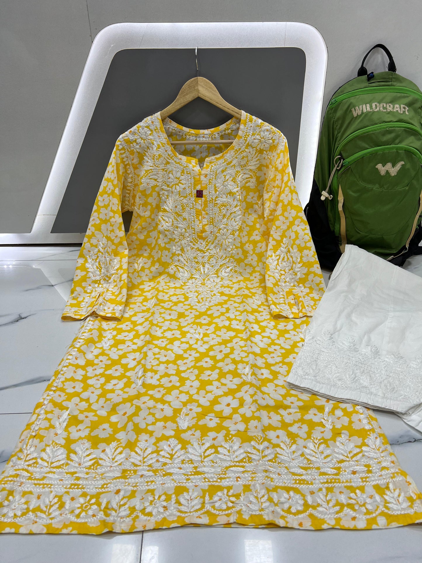Printed mulmul plazzo set