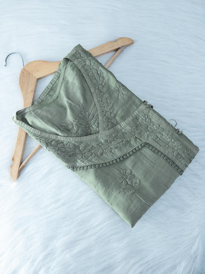Chanderi short angrakha