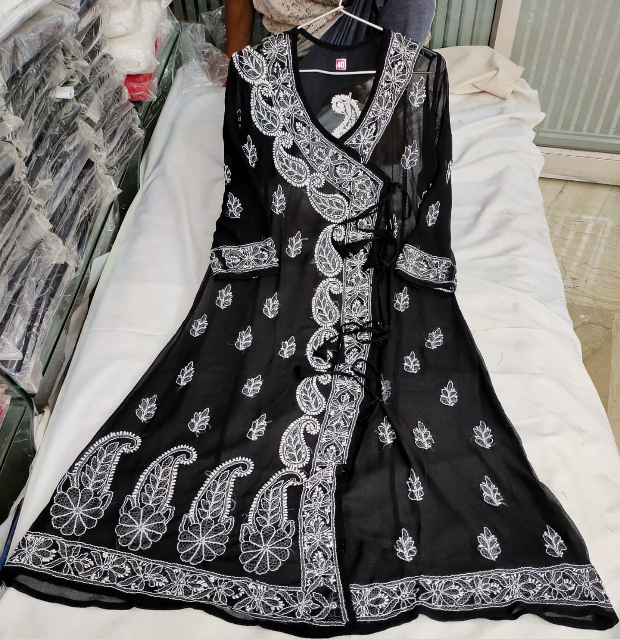 Georgette Angarkha Kurti With Pant