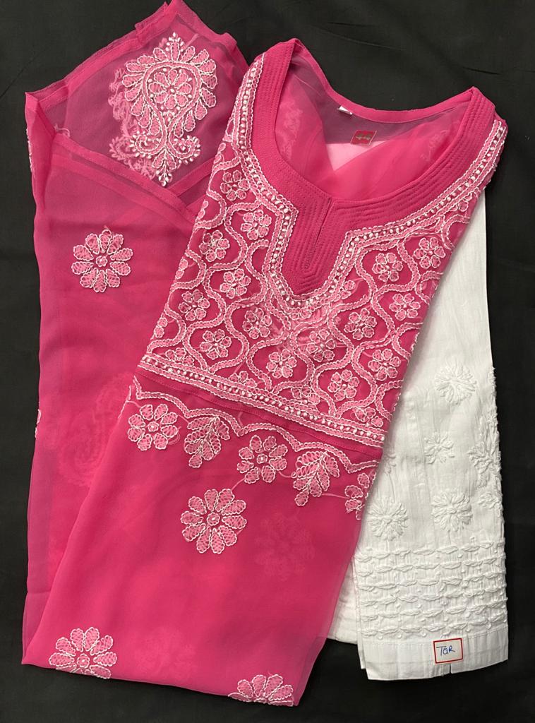 V Daman Kurti With Pant