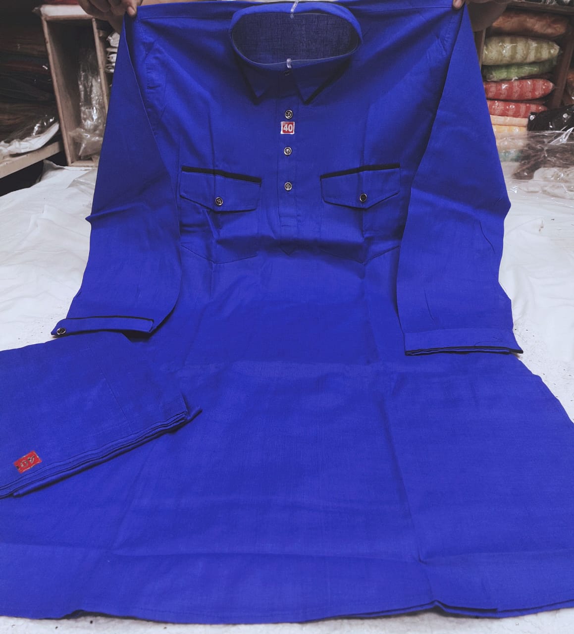 Cotton silk plain black festive pathani suit for men - G3-MPS3172 |  G3fashion.com