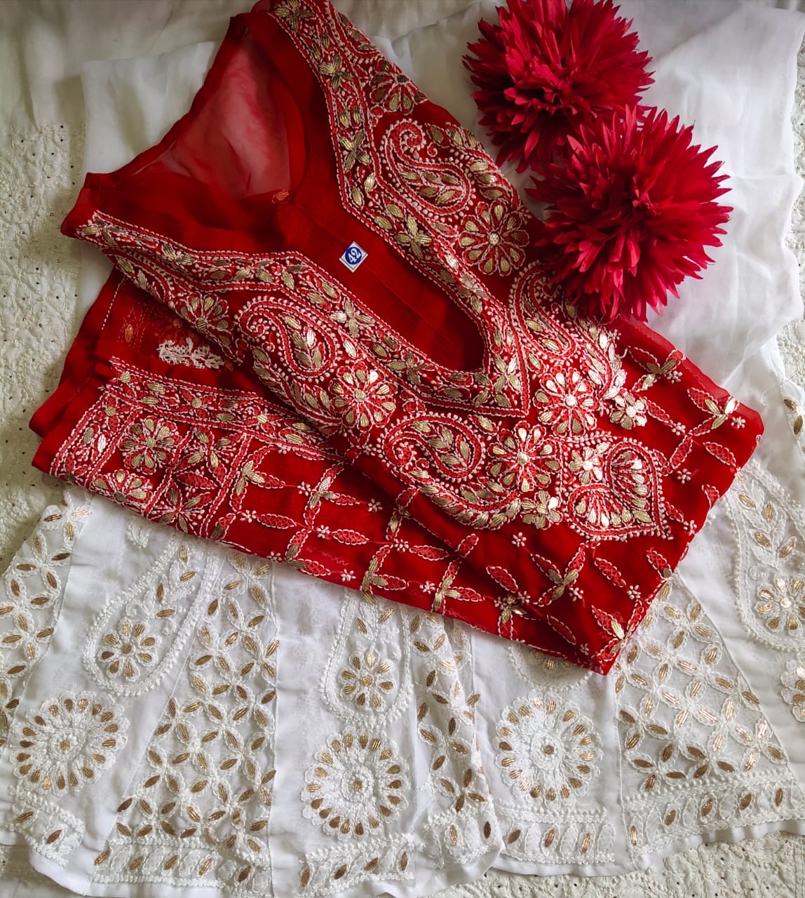 Chiffon Gota Work 2pc Set