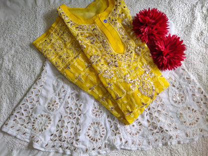 Chiffon Gota Work 2pc Set