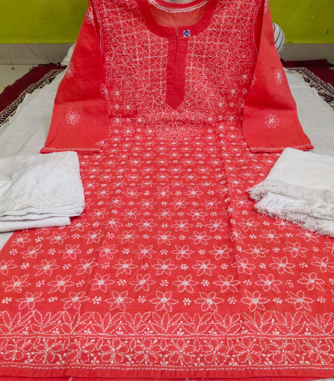 Cotton Front Jaal 3pc Set