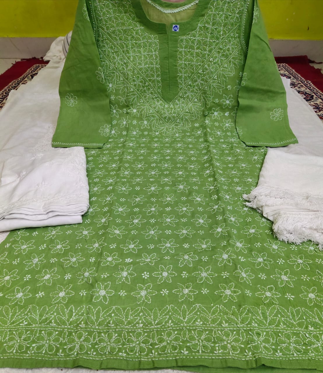 Cotton Front Jaal 3pc Set