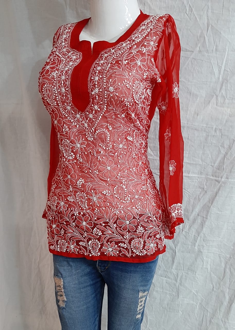 Georgette Short Kurti