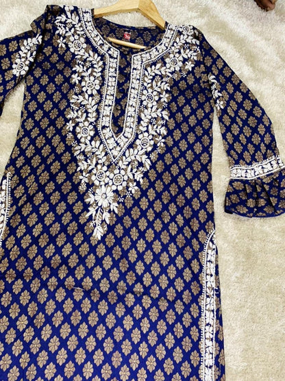 Chanderi Silk Cotton Kurti