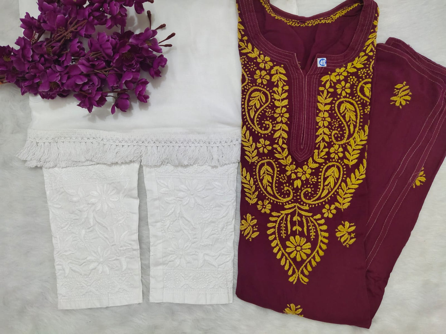 Rayon Kurti 3pc Set