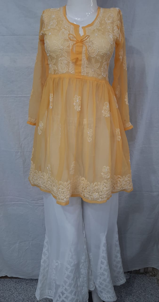 Short frock with on sale sharara