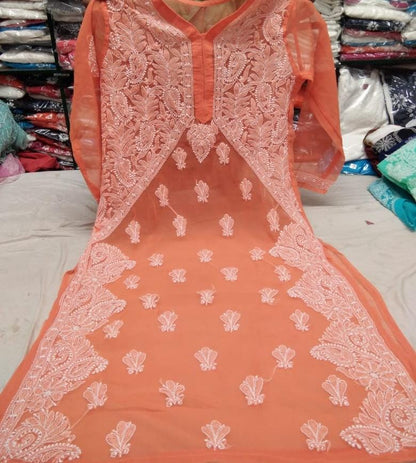 Georgette Yog Kurti