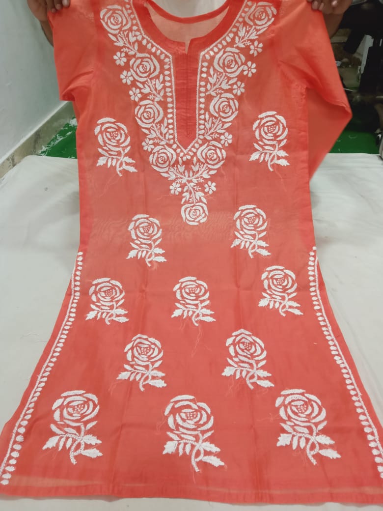 Chanderi Silk Kurti With Pant