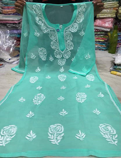 Rose Ghas Patti kurta