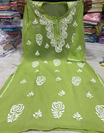 Rose Ghas Patti kurta