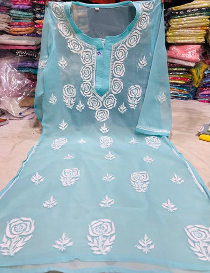 Rose Ghas Patti kurta