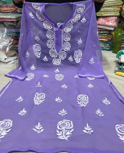 Rose Ghas Patti kurta