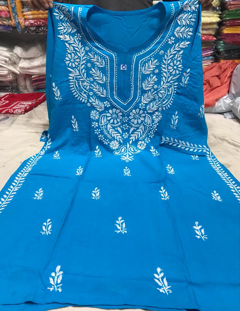 Rayon Gala Booti Kurti