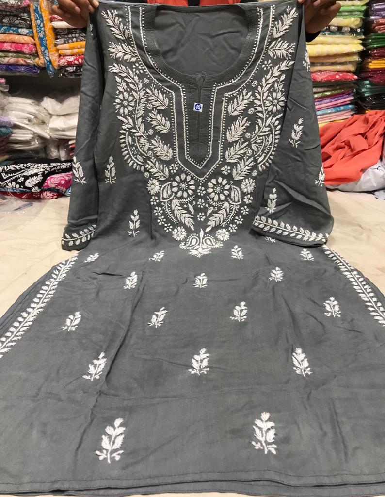 Rayon Gala Booti Kurti