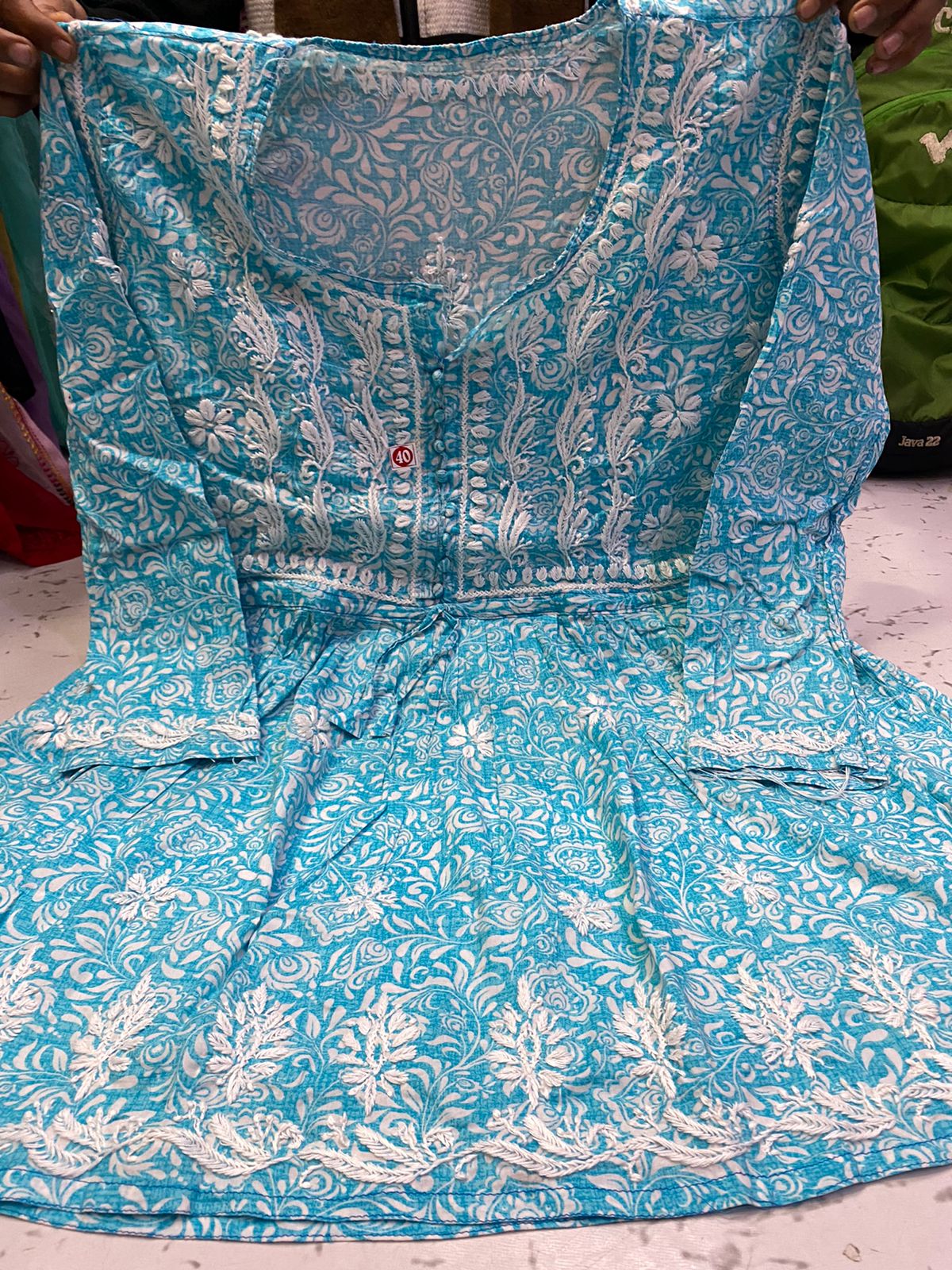 Mul Mul Printed Gown