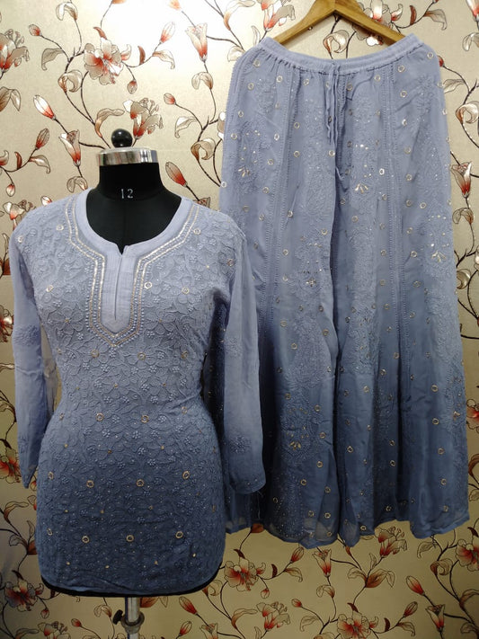 Short Kurti With Sharara