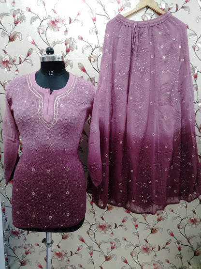 Short Kurti With Sharara